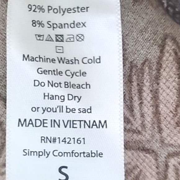 LuLaRoe Women's Carly High Low Brown Print Short Sleeve T-shirt Dress Size Small - Picture 6 of 6